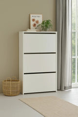 ✨ خزانة أحذية خشبية 3 أقسام – تنظيم عصري أنيق - TEROX