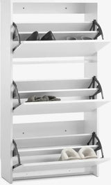 ✨ خزانة أحذية خشبية 3 أقسام – تنظيم عصري أنيق - TEROX